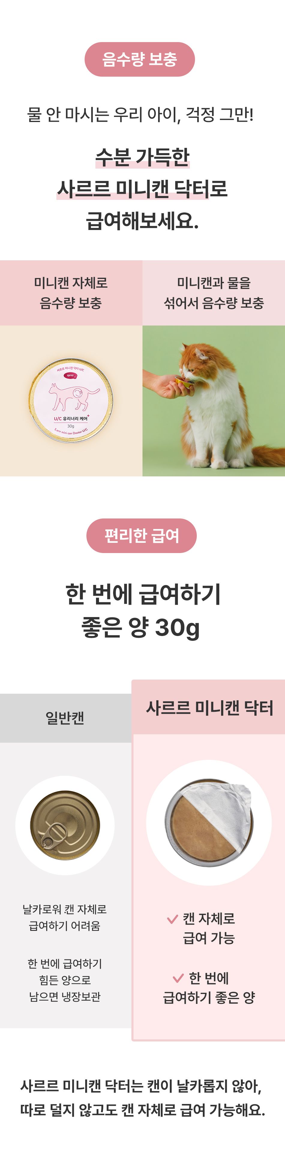 [NEW신상]아르르 캣 사르르 미니캔 닥터 H/C 30g*6ea 10번째