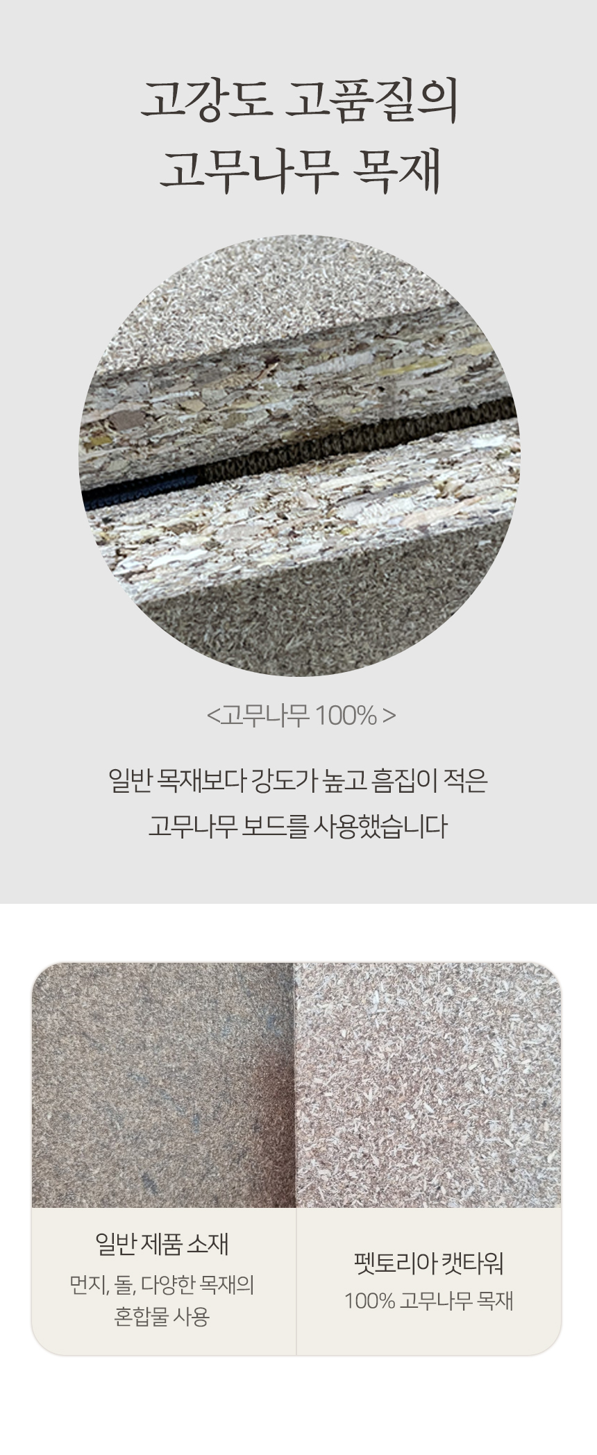 [무료배송] 펫토리아 GP 3단 카펫 스크래쳐 원목 캣타워 8번째