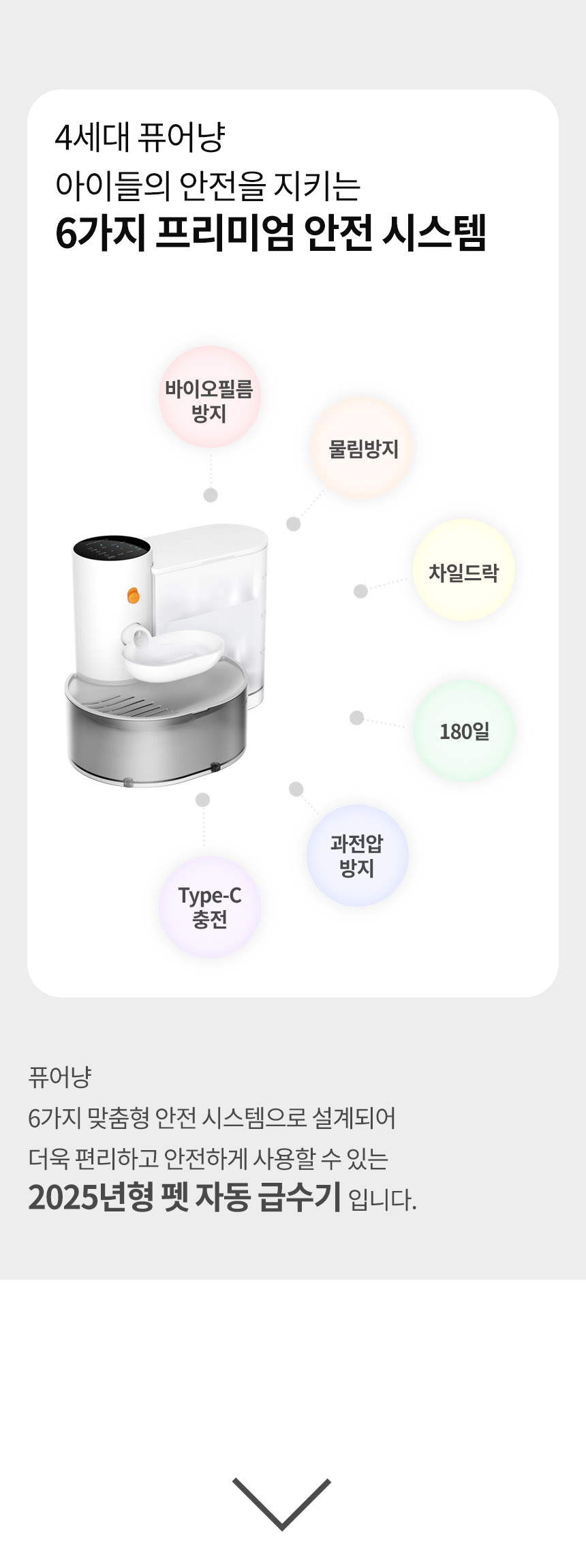 [NEW신상][무료배송] 보니렌 퓨어냥 필터제로 충전식 자동급수기 33번째