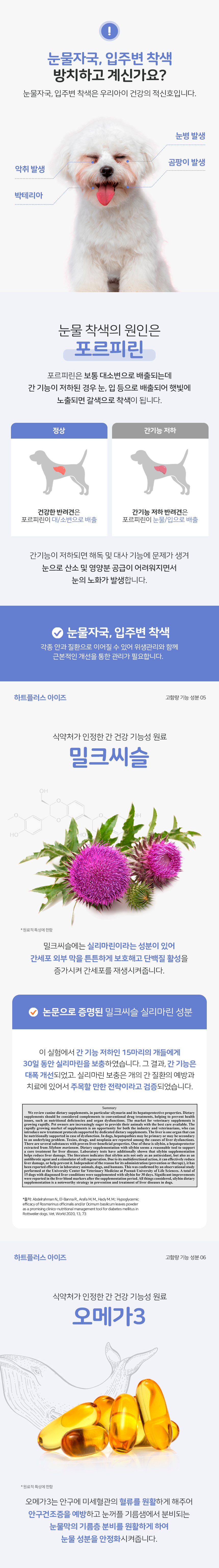 [무료배송] 리스펫 독 하트플러스 아이즈 160g 5번째