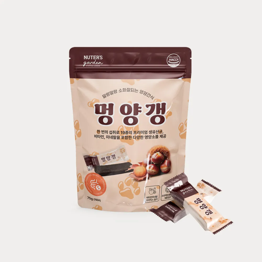 [무료배송] 누터스가든 유산균 멍양갱 75g
