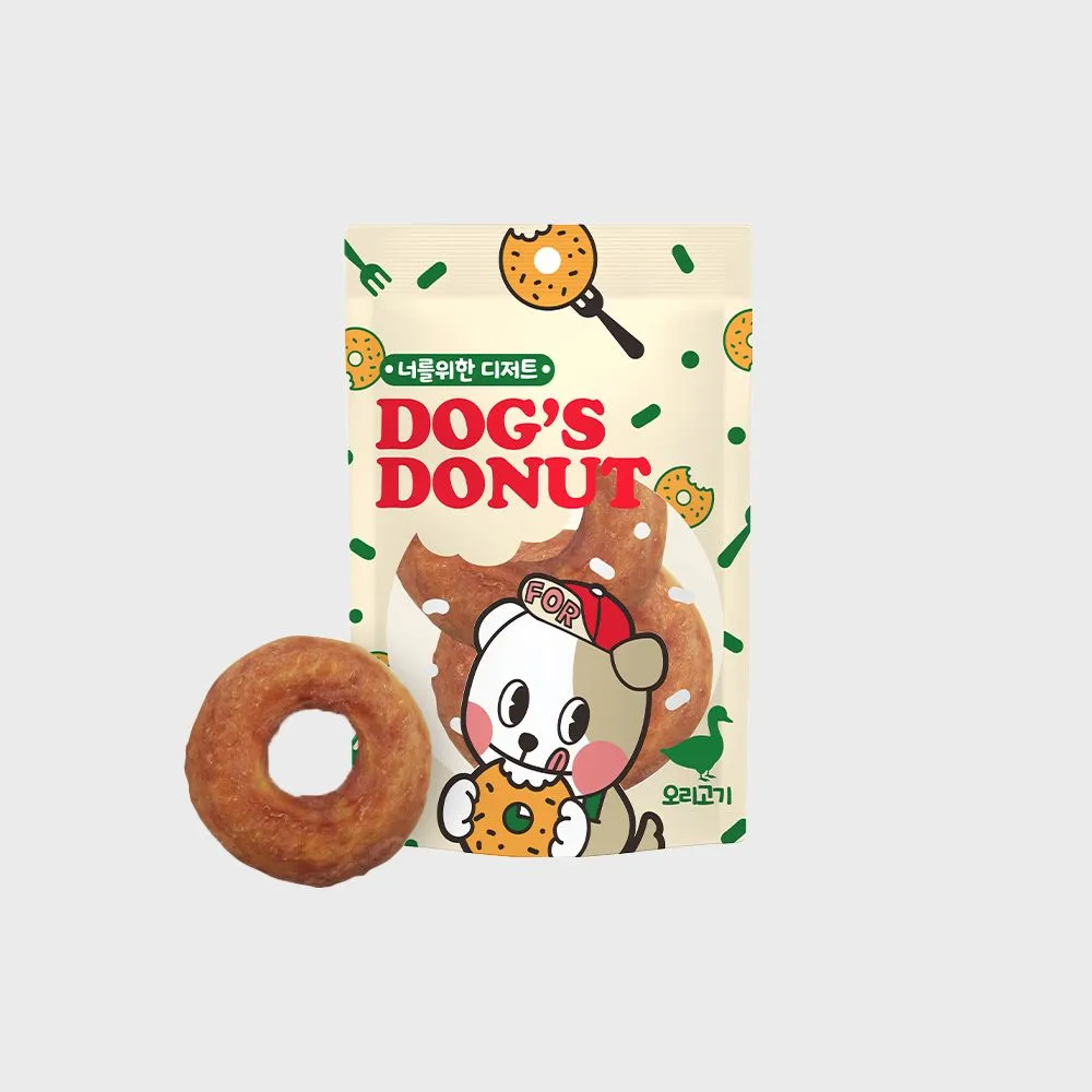 너를위한디저트 독 오래먹는 도너츠껌 오리고기 100g