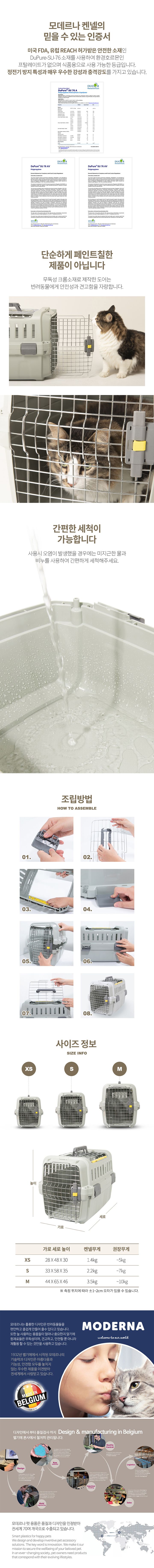 [무료배송] 모데르나 오딧세이 더블 도어 켄넬 XS-M 2번째