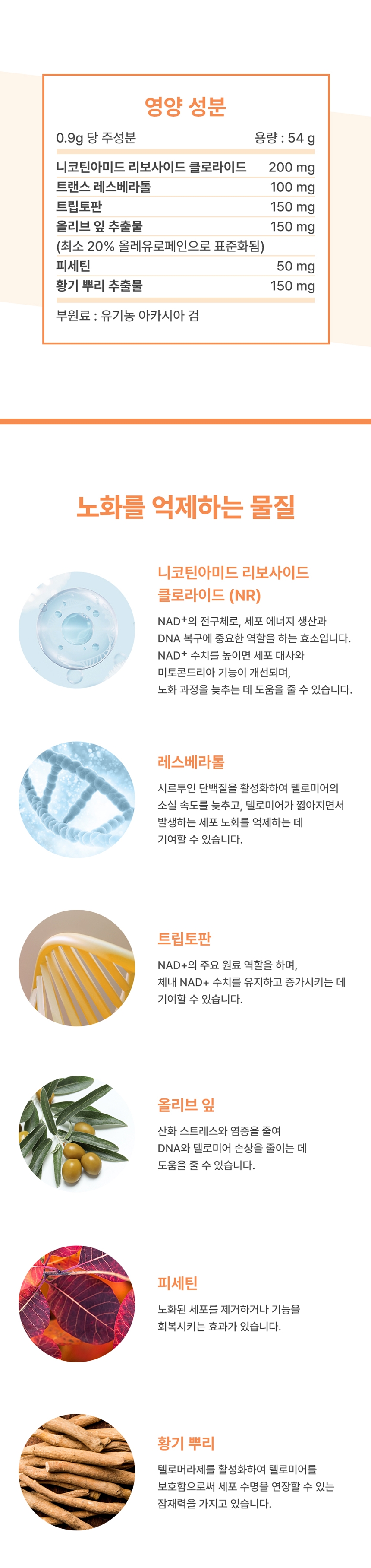 [NEW신상][무료배송] 브랜바인 엔에이디 셀벳 텔로미어 NAD (54g) 6번째