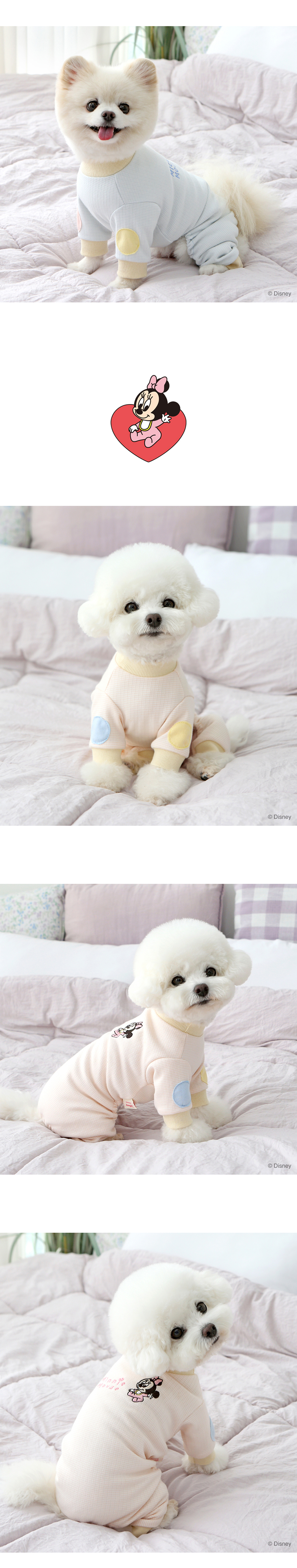 [무료배송] 이츠독 디즈니 베이비프렌즈 올인원 미키/미니 S-2XL 4번째