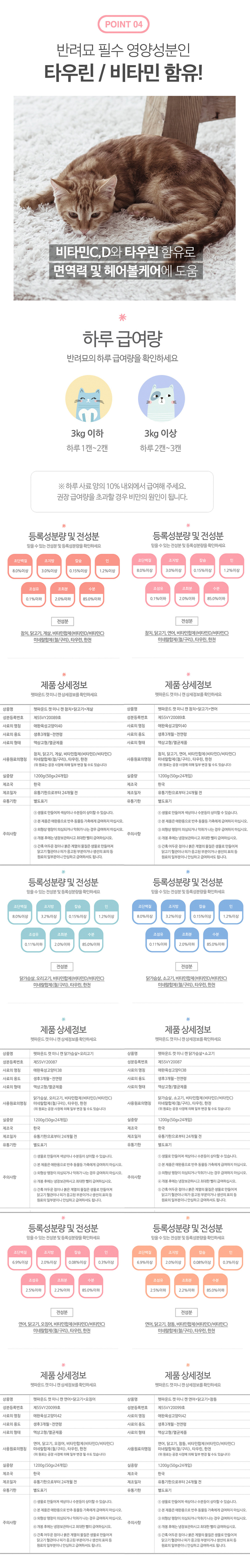 [NEW신상][무료배송] 펫파운드 미니캔 50g*24ea 5종 [모음] 4번째