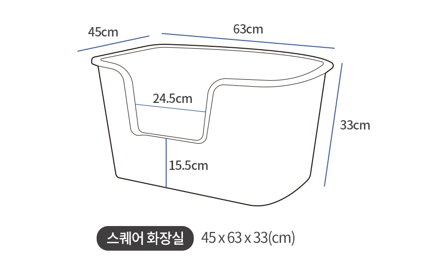 [무료배송] 펫토리아 한큐뚝딱 스퀘어 평판형 화장실 모래매트 세트 코코아베이지/미드나잇그레이 23번째