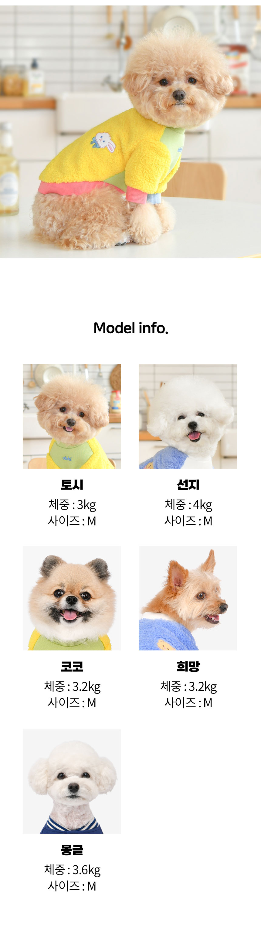 [무료배송] 올치 프렌즈 배색 덤블 티셔츠 옐로우/블루 S-XL 3번째