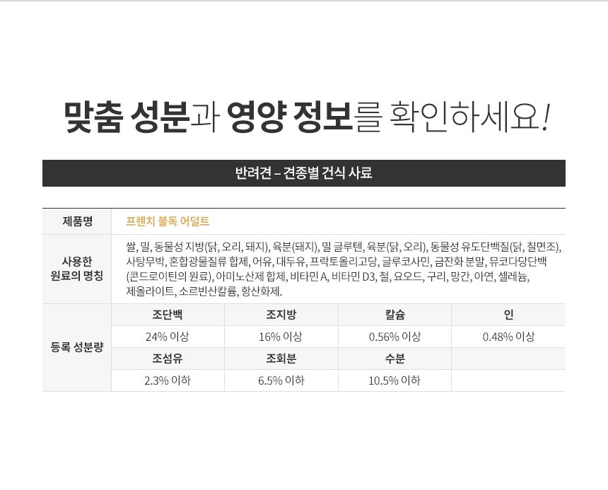 로얄캐닌 독 프렌치불독 어덜트 1.5kg 근육형성 5번째