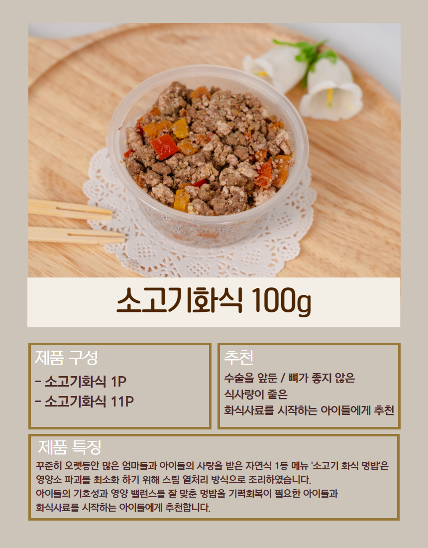 [무료배송][6개][냉동/냉장] 오간식 독 자연식 화식 멍밥 100g 7번째