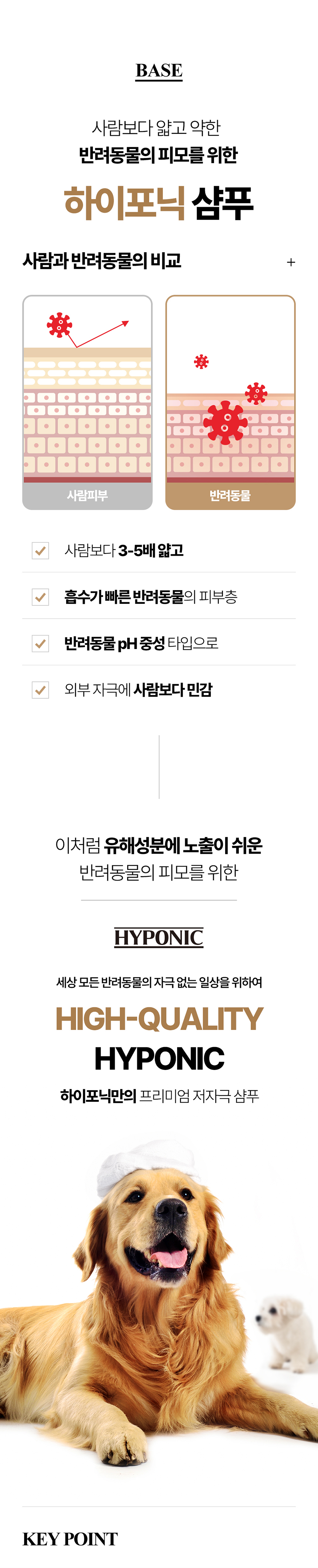 [무료배송] 하이포닉 저자극 리트리버 전용 대용량 샴푸 1500ml 3번째