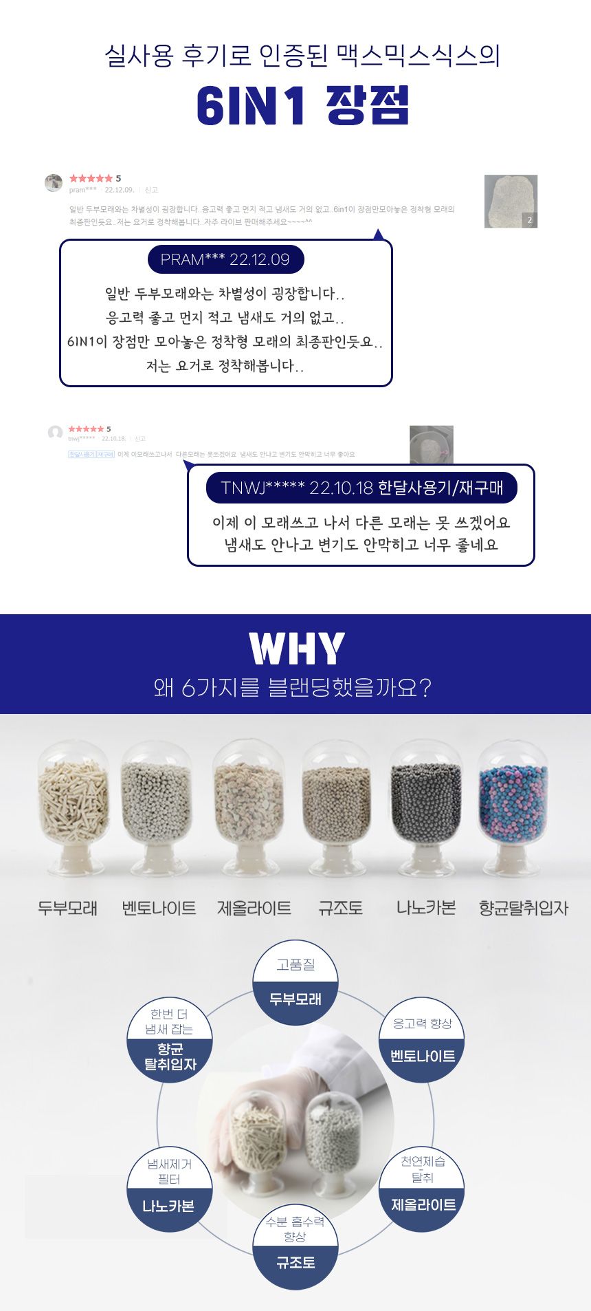 내꼬냥 두부벤토 믹스 MAXMIX 6IN1 두부모래 6L 1번째