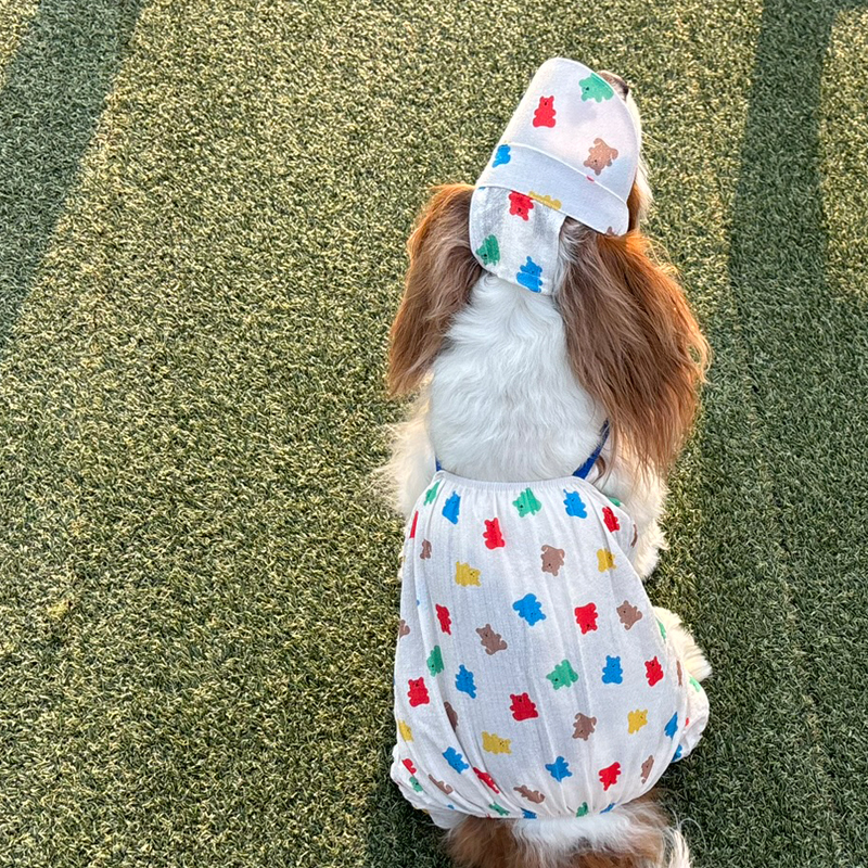 [무료배송] 해피댕댕 젤리곰 썬캡&올인원 (S-L)&(S-XL) 12번째