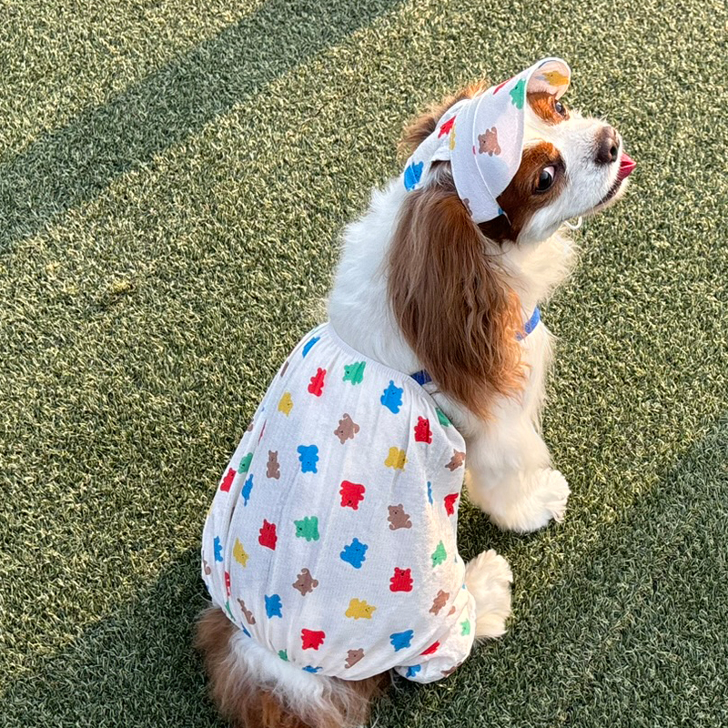 [무료배송] 해피댕댕 젤리곰 썬캡&올인원 (S-L)&(S-XL) 10번째