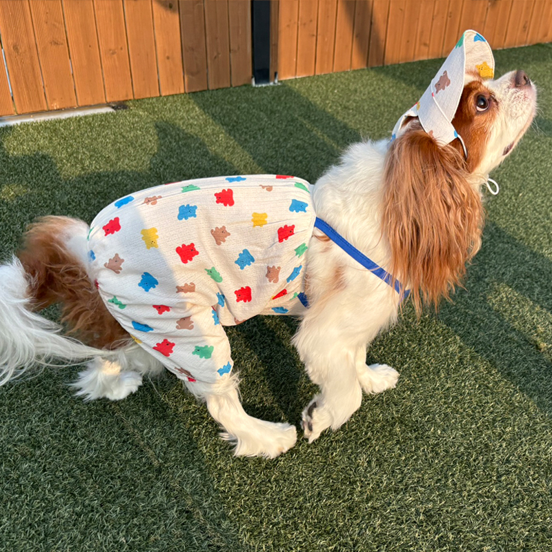 [무료배송] 해피댕댕 젤리곰 썬캡&올인원 (S-L)&(S-XL) 9번째