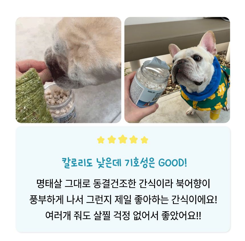 펫생각 하루조이 한입쏙쏙 북어 트릿 55g (900알) 17번째