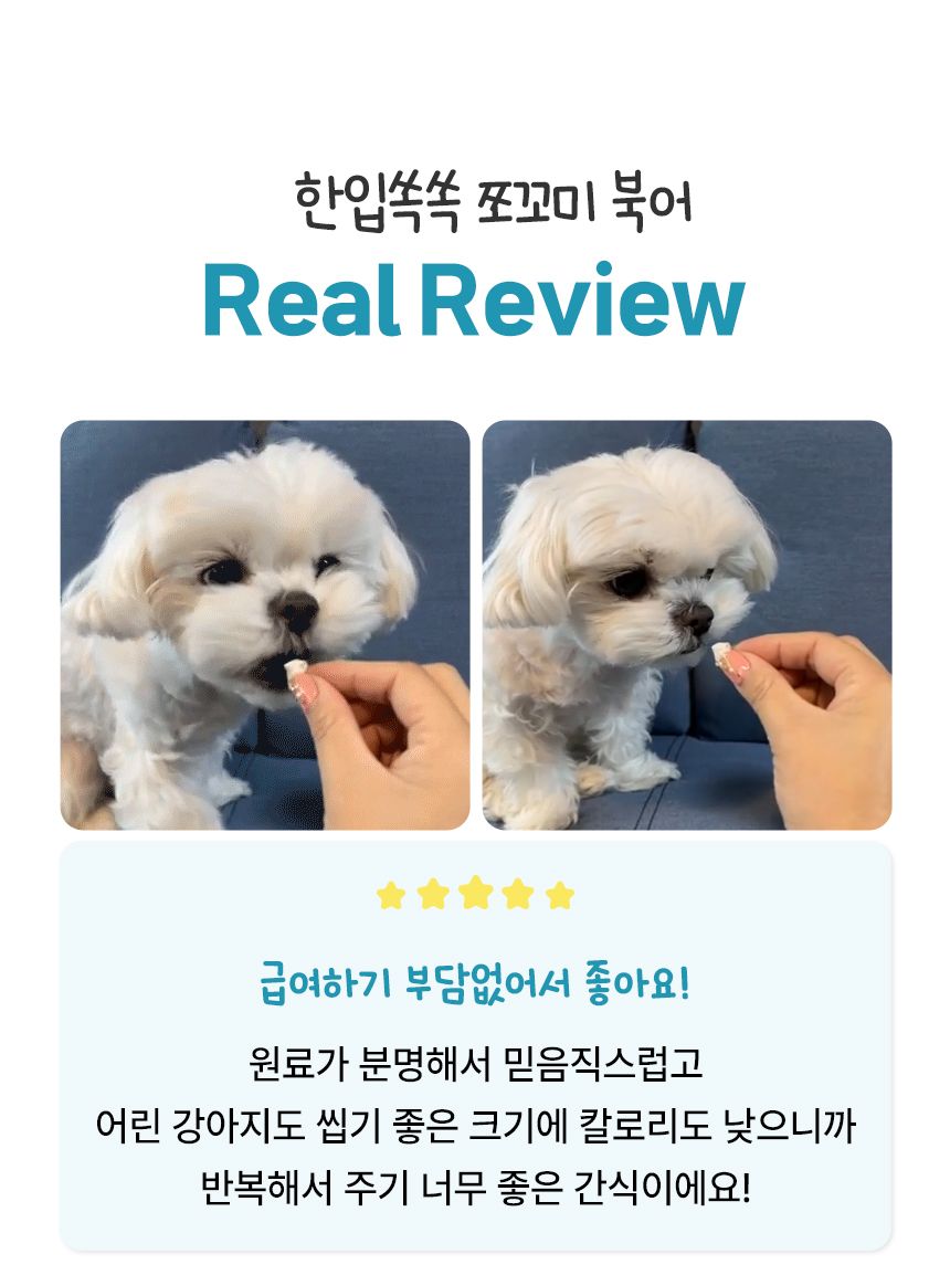 펫생각 하루조이 한입쏙쏙 북어 트릿 55g (900알) 16번째
