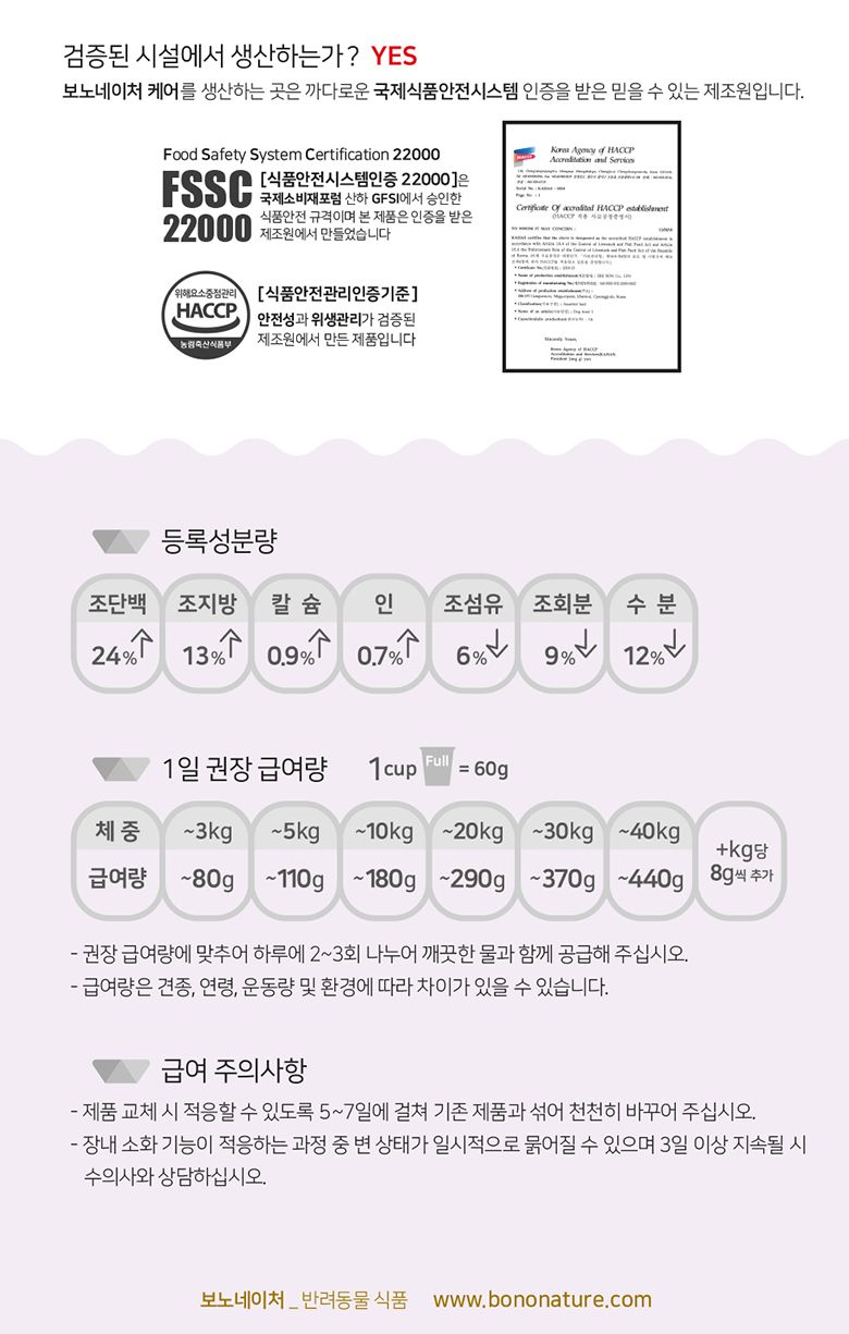 보노네이처 독 케어1 피부&관절 1.5kg 5번째