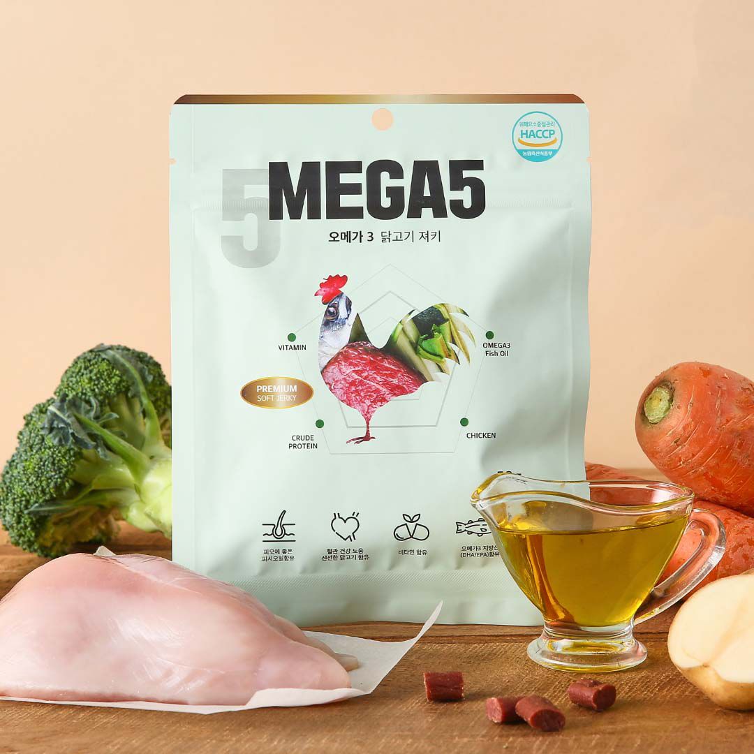 [특가할인]닭+오메가3 메가파이브 닭 50g 0번