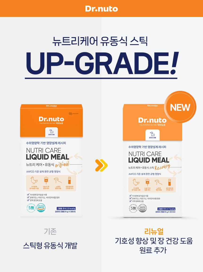 [NEW신상][무료배송] 닥터뉴토 독 뉴트리케어 유동식 스틱 리커버리 450g 1번째