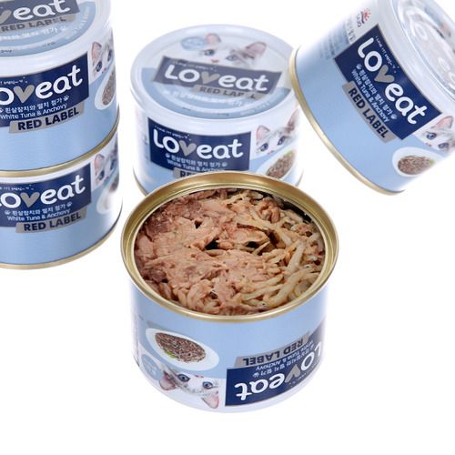 사조 캣 러브잇 레드라벨 흰살참치&멸치 캔 160g 1번째