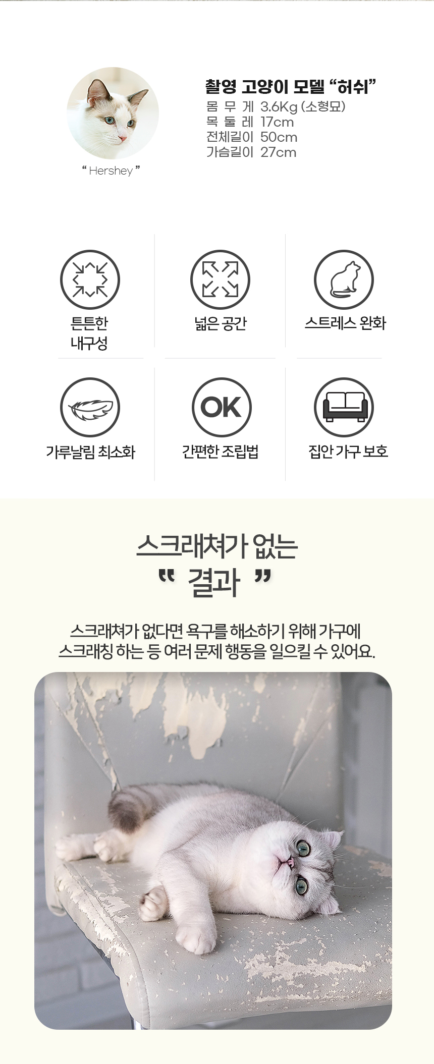레토 고양이 스크래쳐 2단 숨숨집 하우스 분리형 3번째