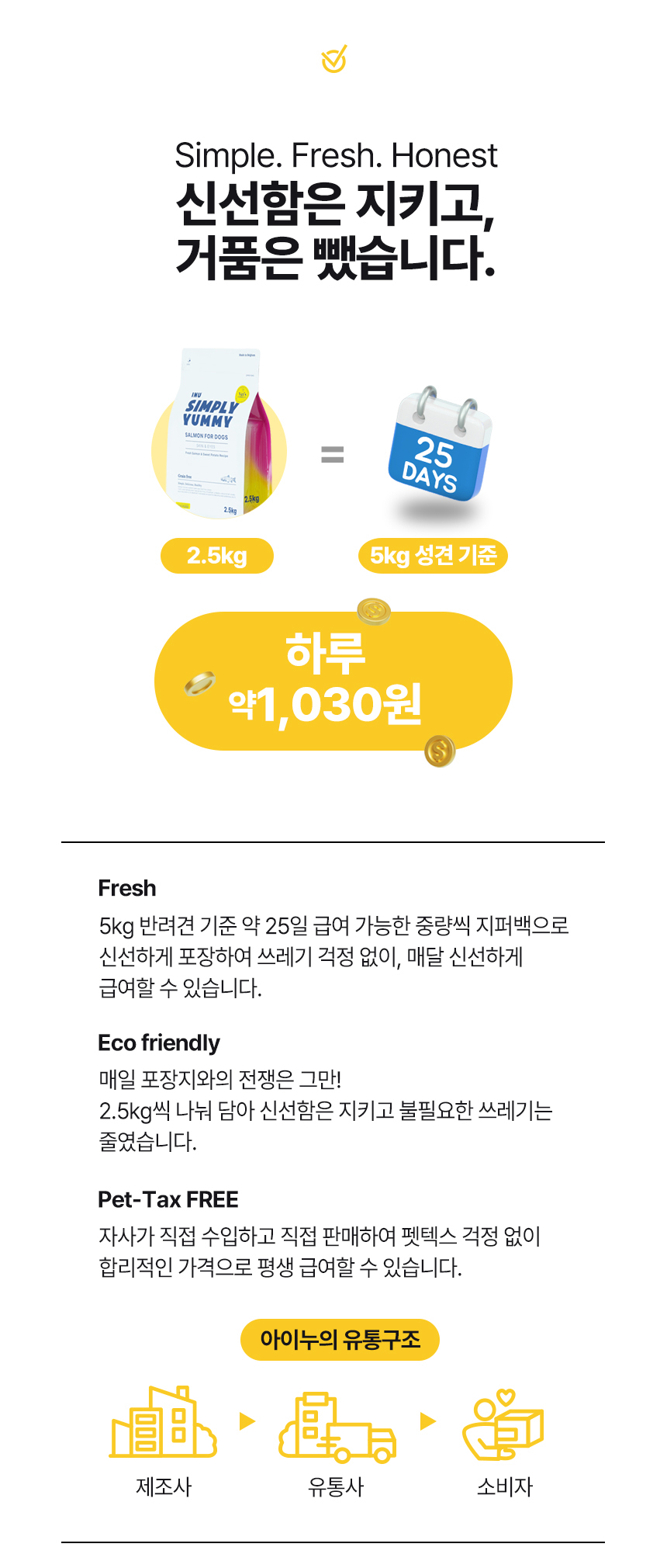 [NEW신상][무료배송] 아이누 심플리야미 살몬포독 스킨&아이즈 2.5kg 27번째