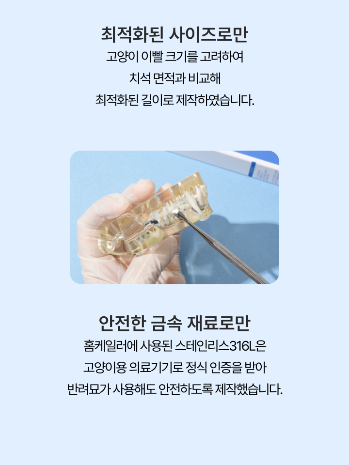 [NEW신상][무료배송] 캣디피 홈케일러 고양이 전용 치석제거기 15번째