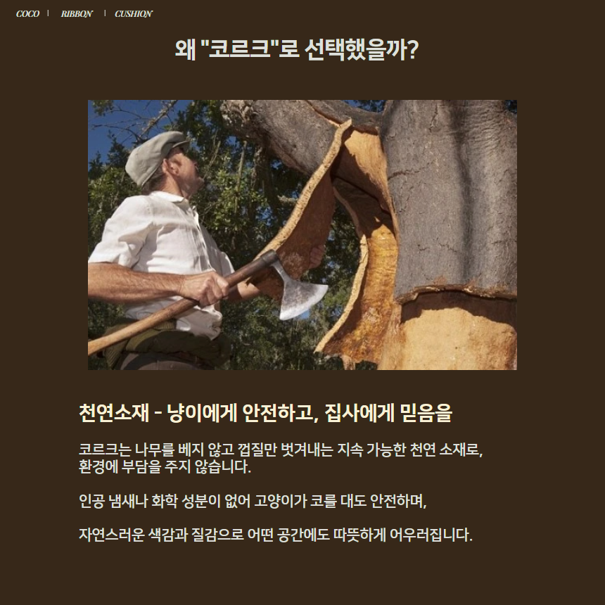 [신상특가] [무료배송] 프레이즈펫 코코 리본 쿠션 코르크 양면 방석 침대 9번째