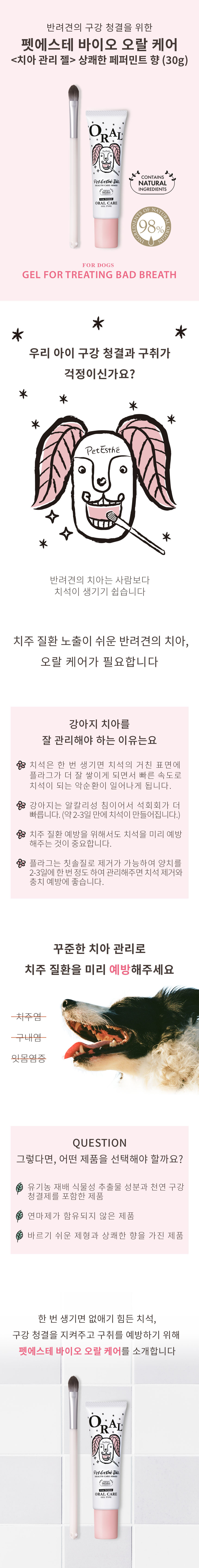 [NEW신상][무료배송] 펫에스테 바이오 오랄 케어 포 독스 30g 2번째