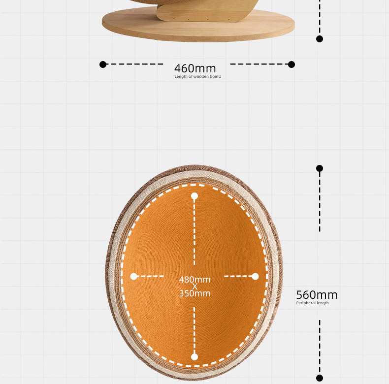 [NEW신상][무료배송] 펫볼루션 에그쉘 사이잘삼 이중지지대 스크래쳐 14번째