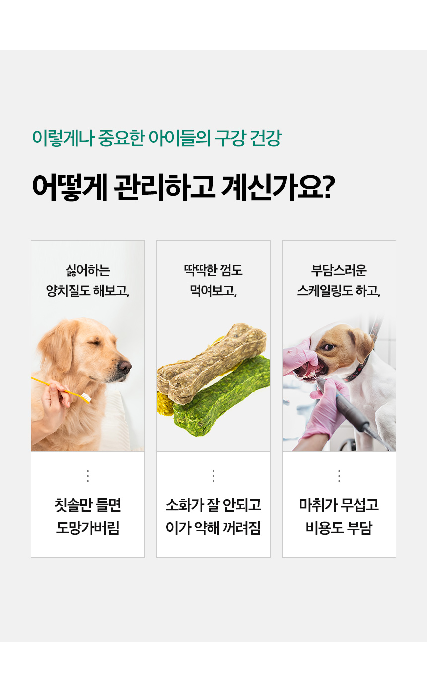 [무료배송] 옵티펫 덴탈애도그 가수분해 저알러지 덴탈 껌 간식 150g 7번째