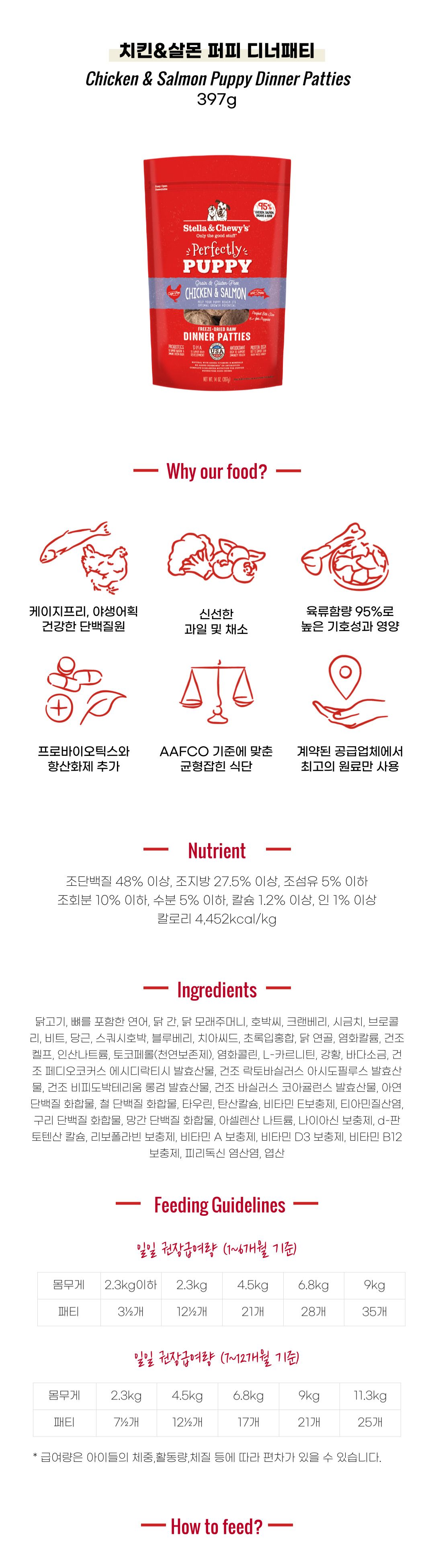 [사료샘플] 스텔라앤츄이스 독 디너패티 퍼피 10g 2번째