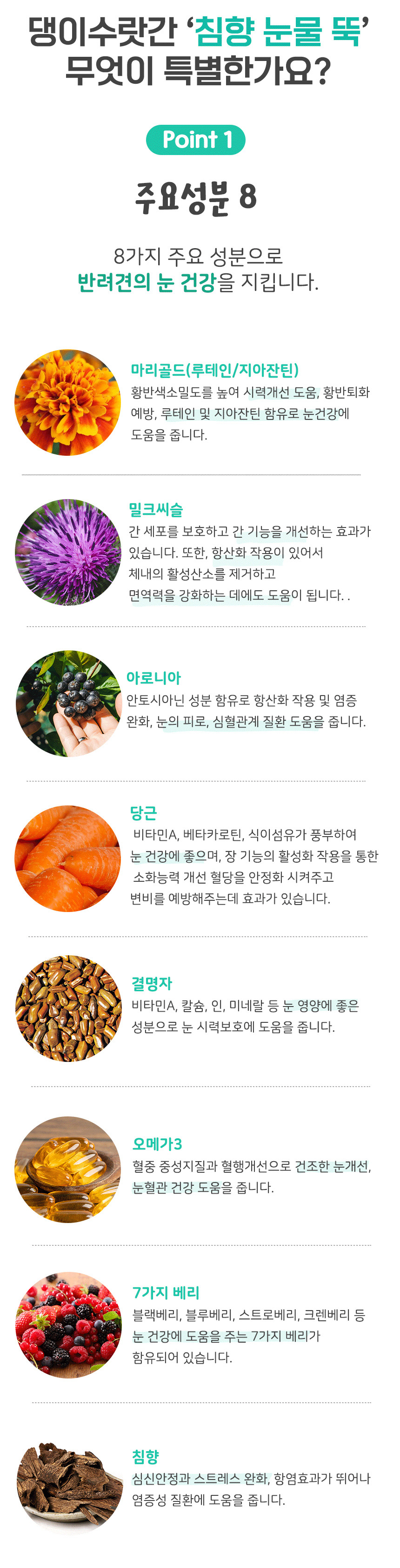 [무료배송] 댕이수랏간 침향 눈물뚝 영양제 100g 10번째