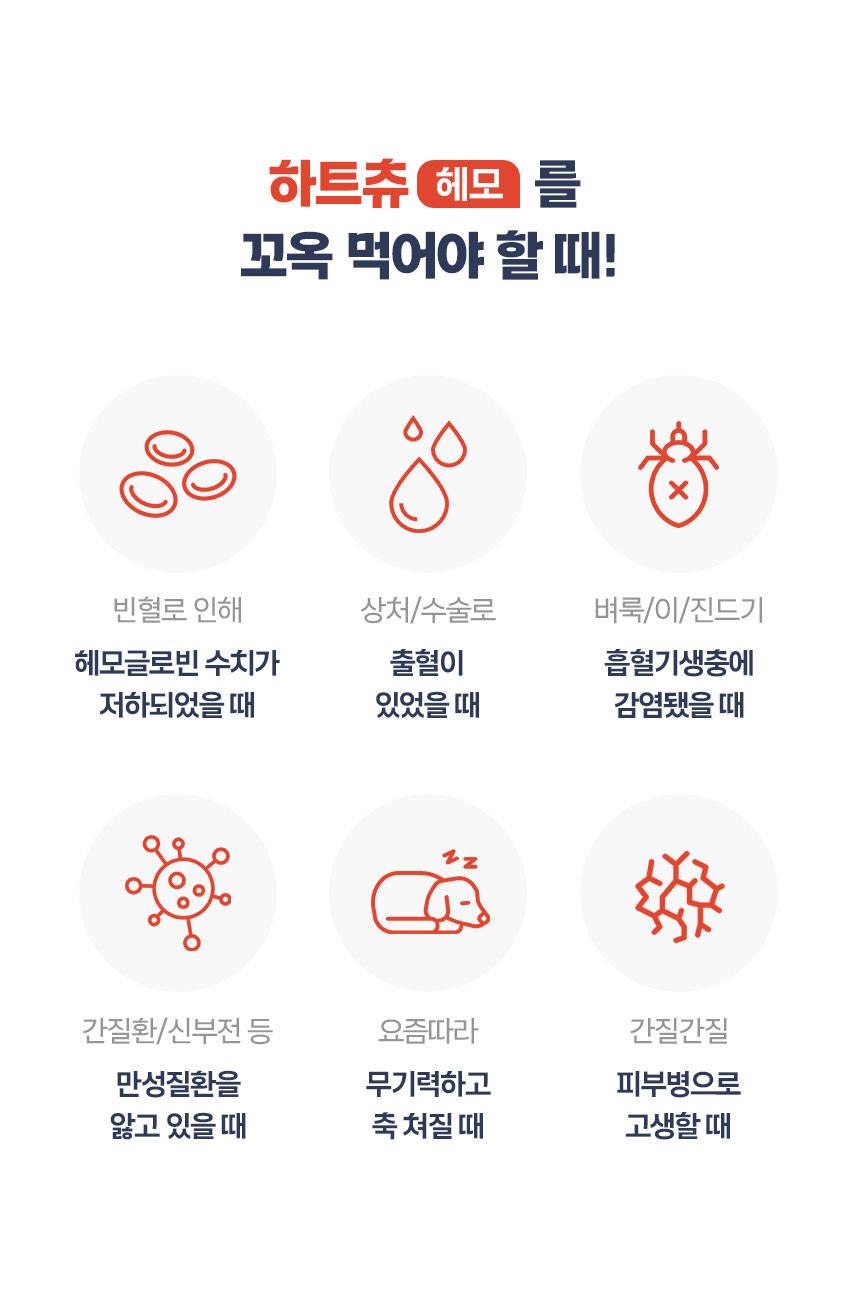 [무료배송] 닥터벳 하트츄 헤모 철분 영양제 30정 2번째