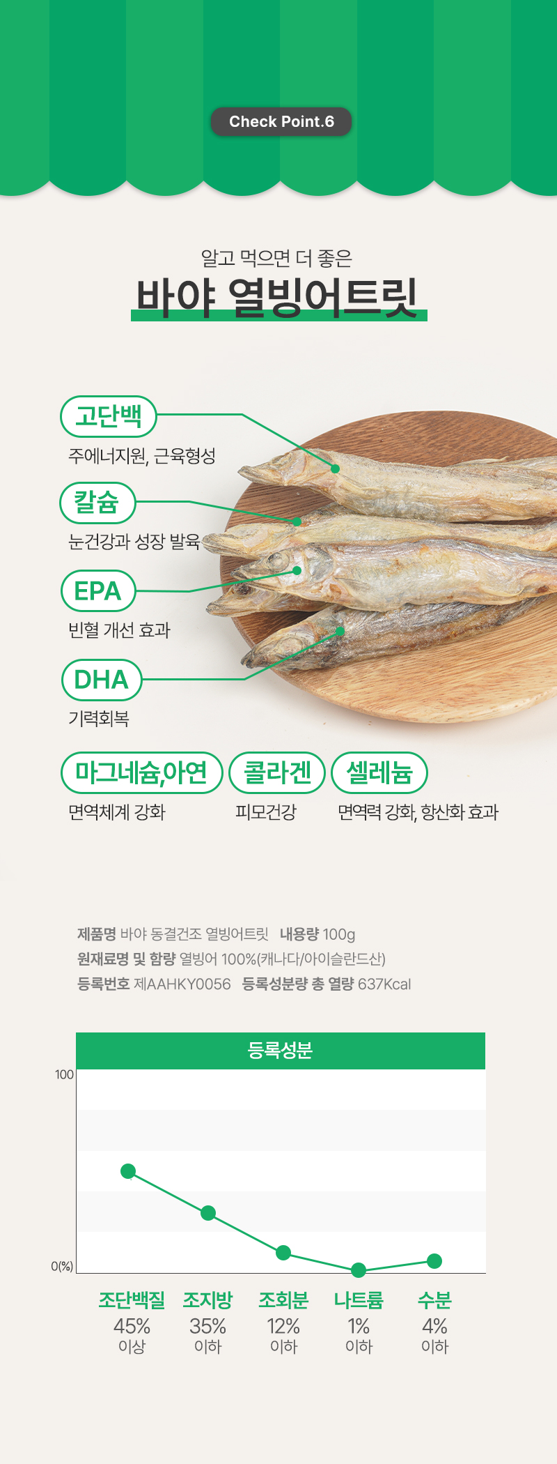 [무료배송] 바야 동결건조 열빙어트릿 100g 14번째
