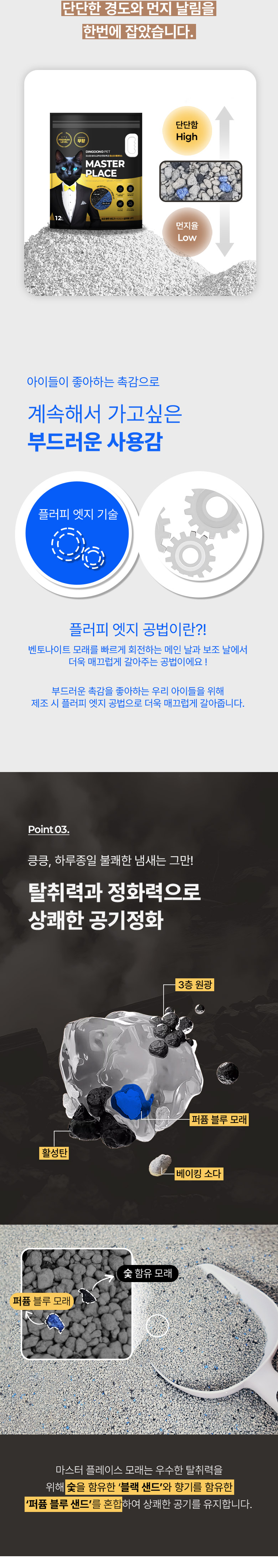 [무료배송] 딩동펫 고양이 마스터 플레이스 미네랄 워터 벤토나이트 모래 12L 5번째