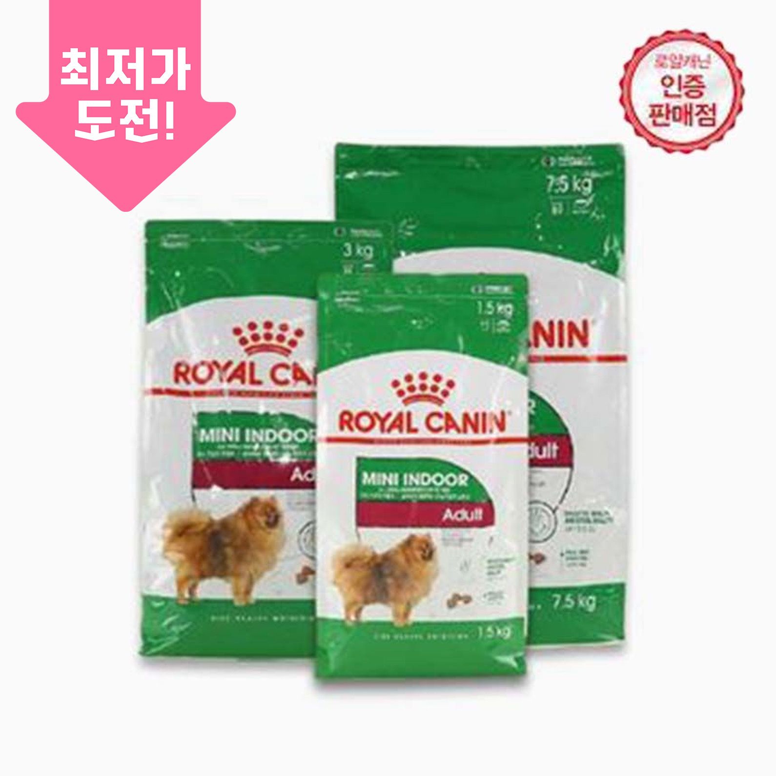 로얄캐닌 독 미니 인도어 어덜트 소화기 건강 모음 0번