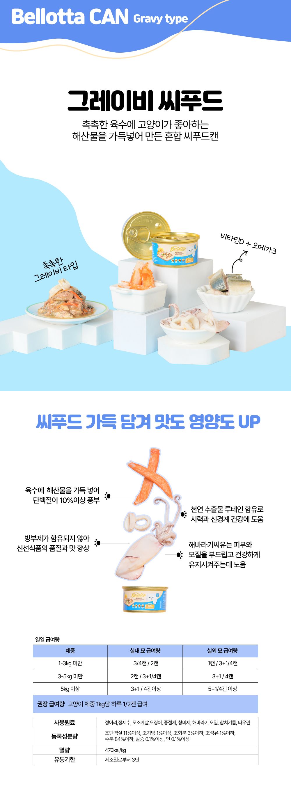벨로타 캣 참치&치킨 연어 토핑 캔 85g 2번째