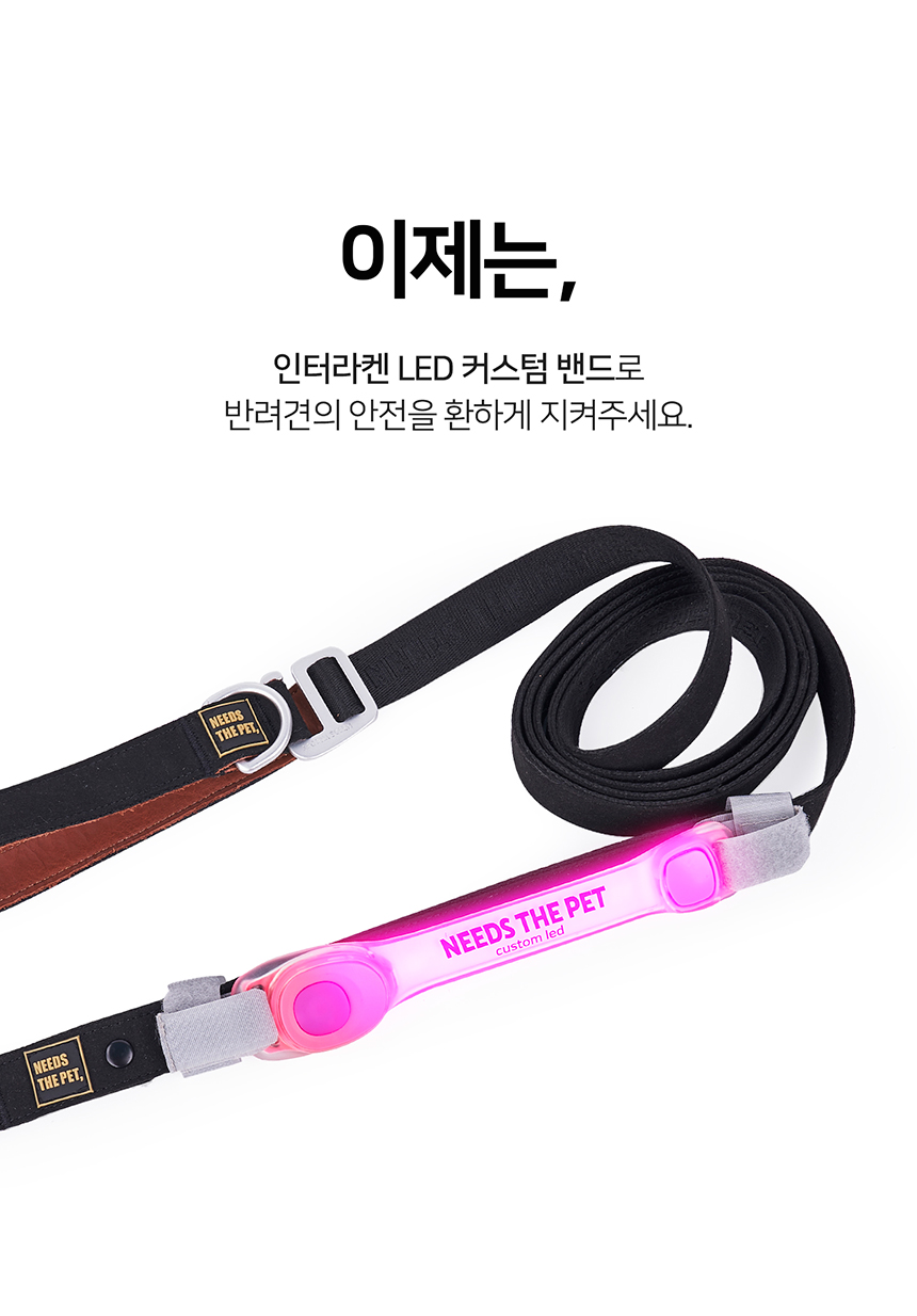 [무료배송] 니즈더펫 인터라켄 LED 야광밴드 6번째