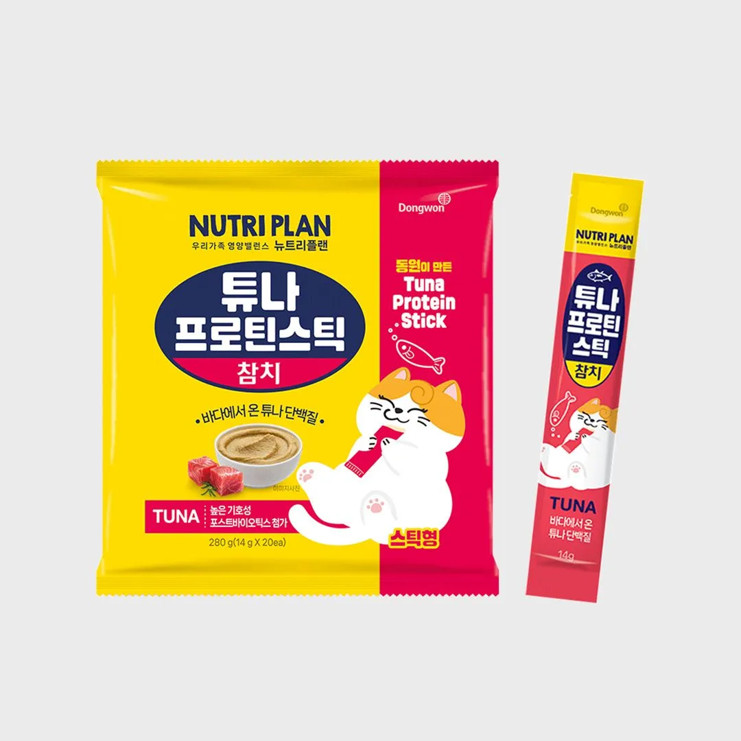 뉴트리플랜 튜나프로틴스틱 참치 14g*20p