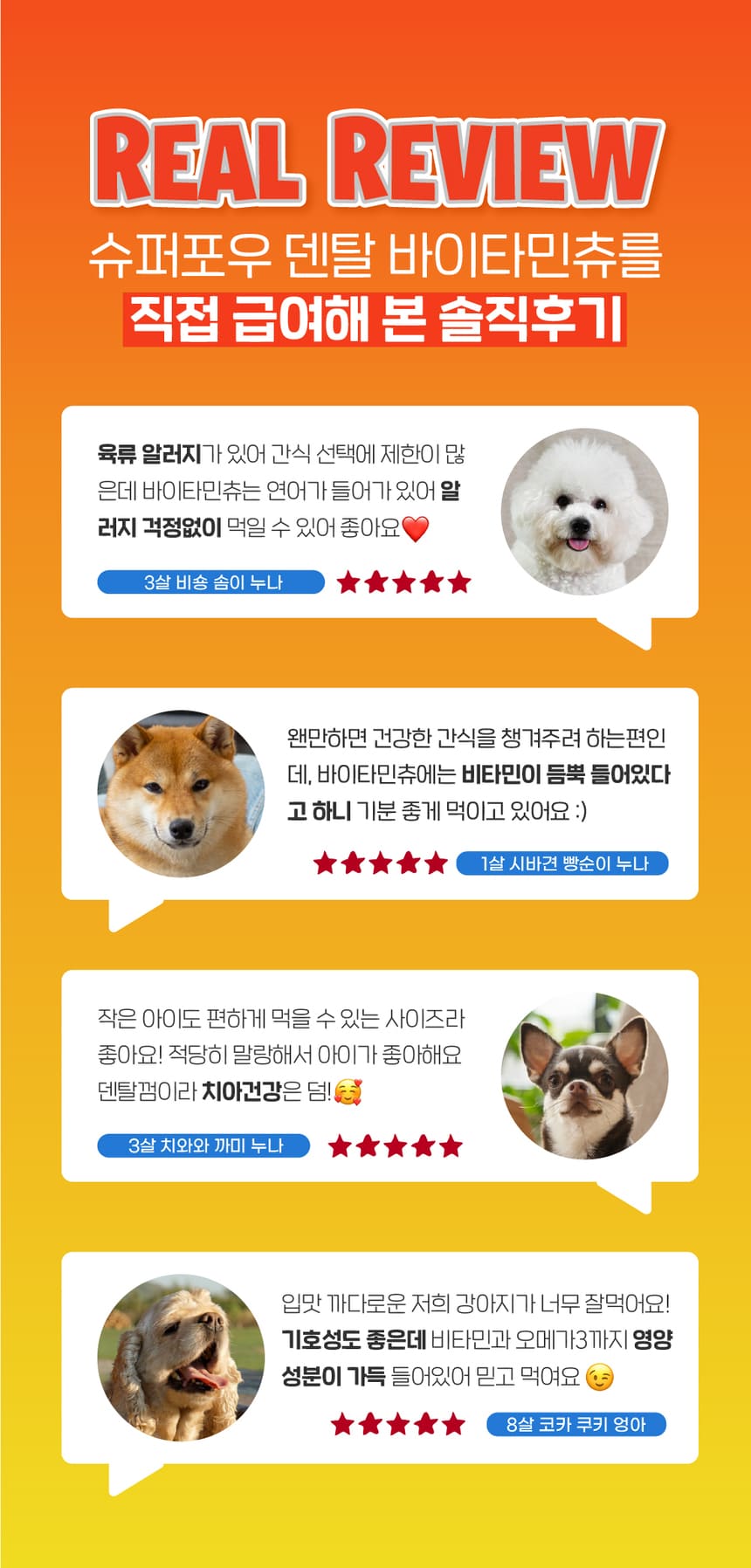 슈퍼포우 독 덴탈 바이타민츄 XS-L 1번째