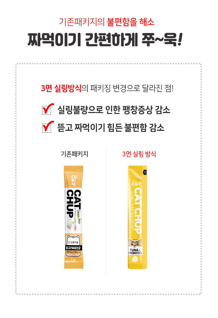 [NEW신상][무료배송] 베이펫 캣찹 닭고기&크렌베리 츄르 14*10p 11번째