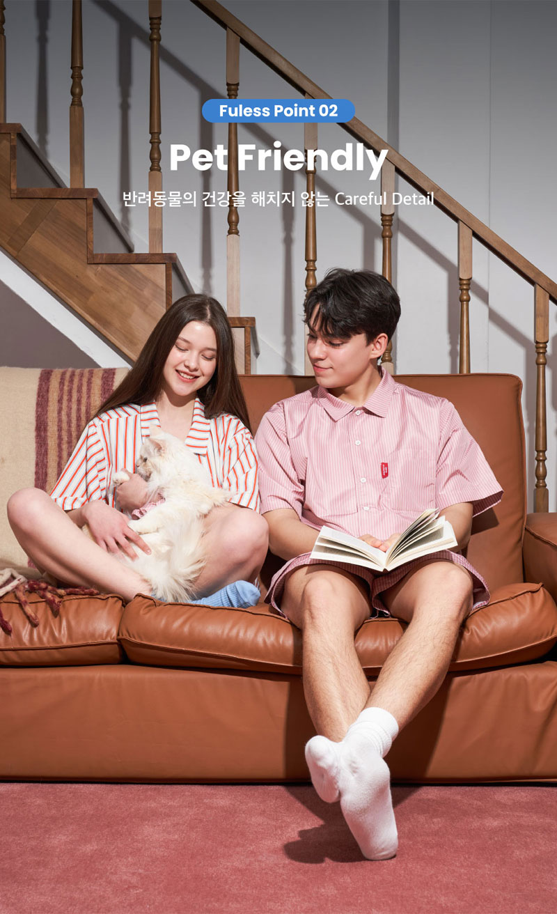 [무료배송] 댄스온더플로어 털 안 붙는 퍼리스(fur less) 반팔 파자마 7번째