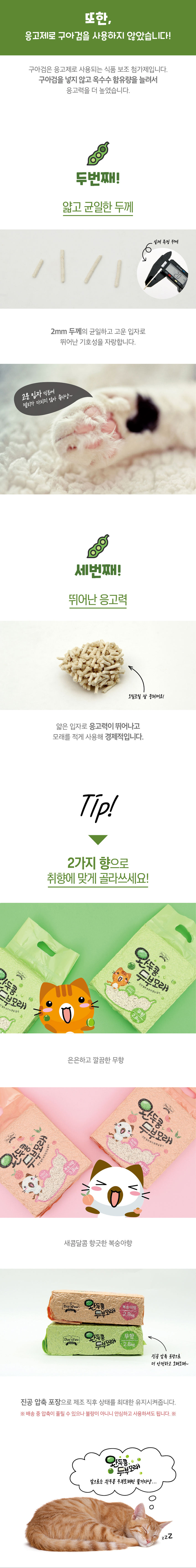 [NEW신상][무료배송] [3개] 데이스포 완두콩 두부 모래 무향 2.8kg 2번째