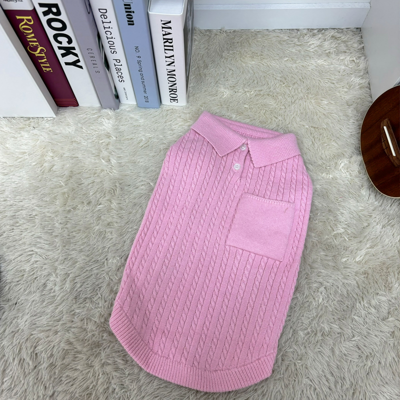 [무료배송] 해피댕댕 파스텔케이블니트 S - 3XL 14번째