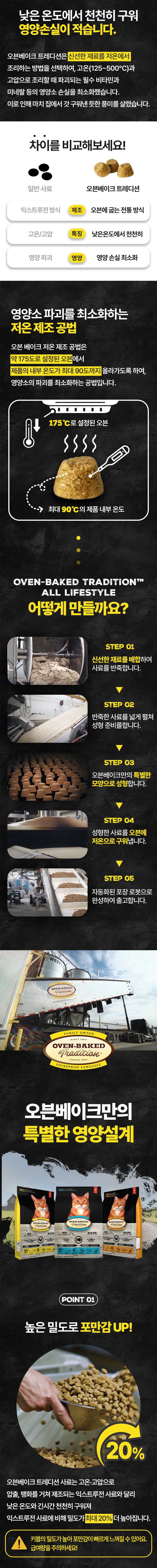 [창고대방출] 오븐베이크드 캣 신선한 순살치킨 어덜트 레시피 2.27kg 2번째