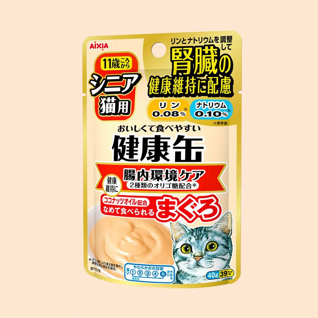 아이시아 캣 신장배려 장내환경케어 파우치 40g