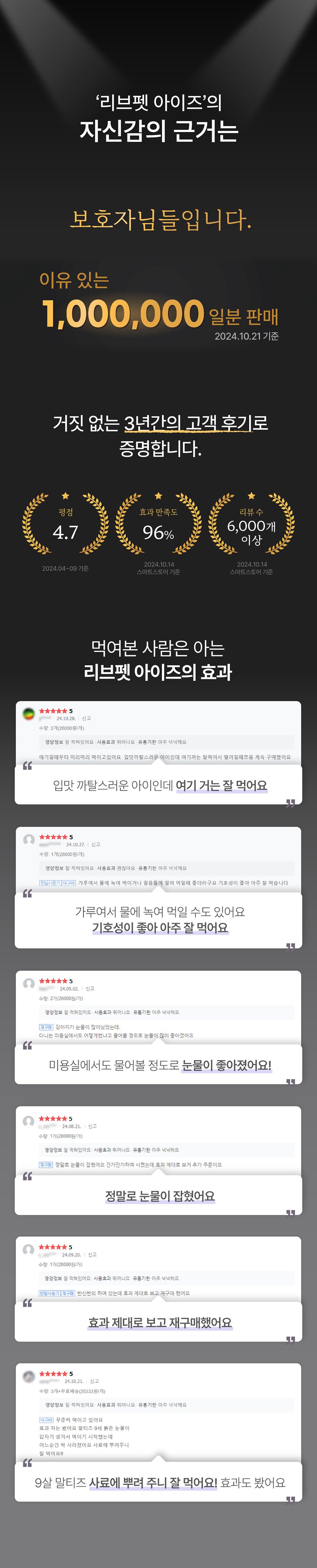리브펫 아이즈 눈영양제 60g 3번째
