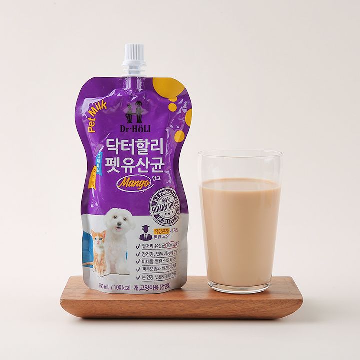 닥터할리 펫밀크 유산균 망고 180ml 0번